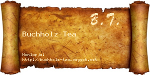 Buchholz Tea névjegykártya